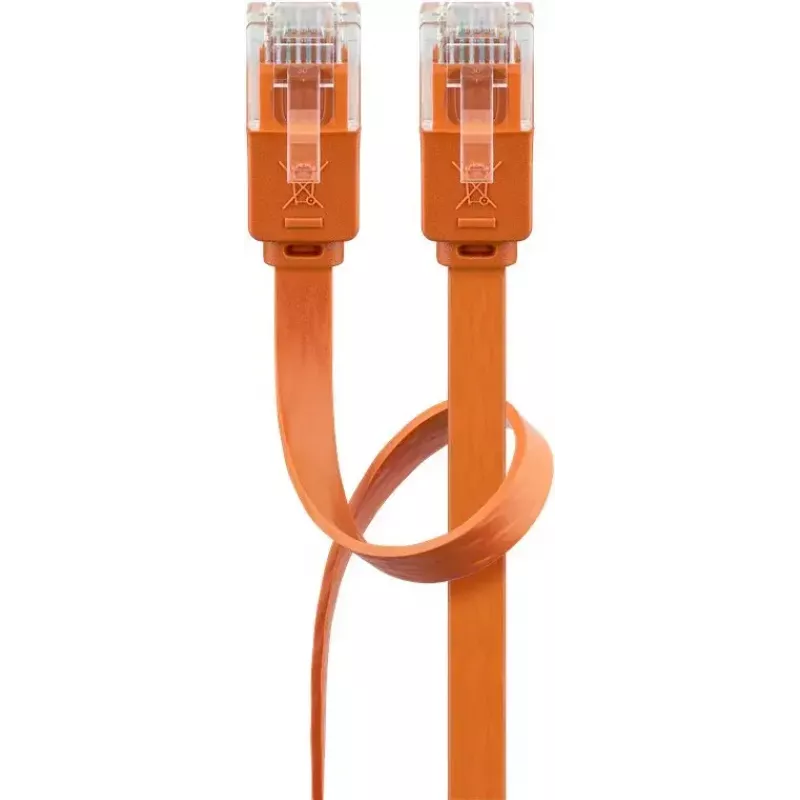 Cable de red plano Goobay CAT 6 U/UTP naranja 1,5 m