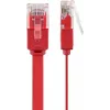 Cable de red plano Goobay CAT 6 U/UTP rojo 2 m