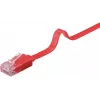 Cable de red plano Goobay CAT 6 U/UTP rojo 2 m