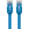 Cable de red plano Goobay CAT 6 5m U/UTP azul