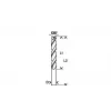 Bosch HSS broca helicoidal para metal 2,5 mm, 95 mm, DIN 340, 5 uds. (2608596810)