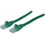 Cable de red Intellinet, Cat6, 20 m, verde, CCA, U/UTP, PVC, RJ45, contactos dorados, sin lengüeta, moldeado, garantía de por vida