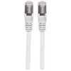 Intellinet 736077 Cat6 S/FTP PiMF cable de conexión, RJ45 macho a macho, 30 m, libre de halógenos, multifilar, sin enganche, moldeado, blanco