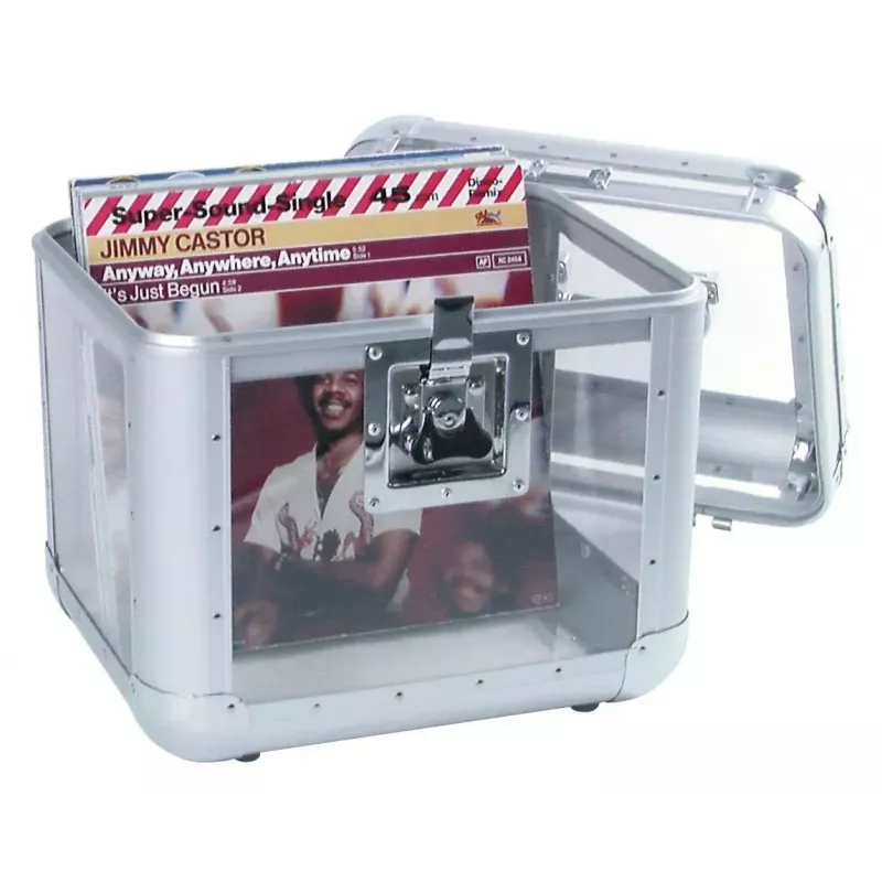 Funda rígida Roadinger 30110038 acrílico aluminio para discos de vinilo