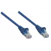 Intellinet 338400 cable de red patch, Cat5e, U/UTP, RJ45, 1,5 m, sin pestaña, azul