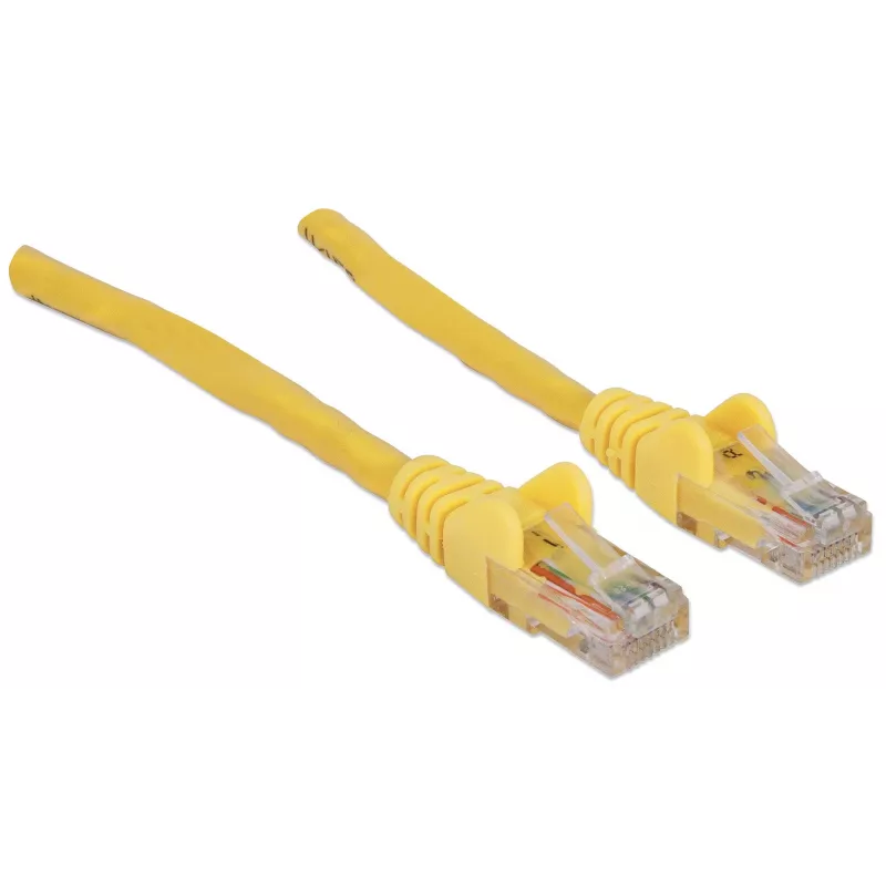 Intellinet 350525 cable de conexión de red, Cat6A, S/FTP, RJ45, 7,5 m, libre de halógenos, moldeado, sin pestaña, amarillo