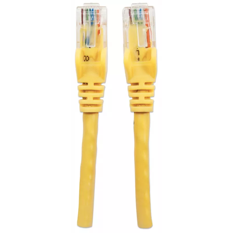 Intellinet 350525 cable de conexión de red, Cat6A, S/FTP, RJ45, 7,5 m, libre de halógenos, moldeado, sin pestaña, amarillo