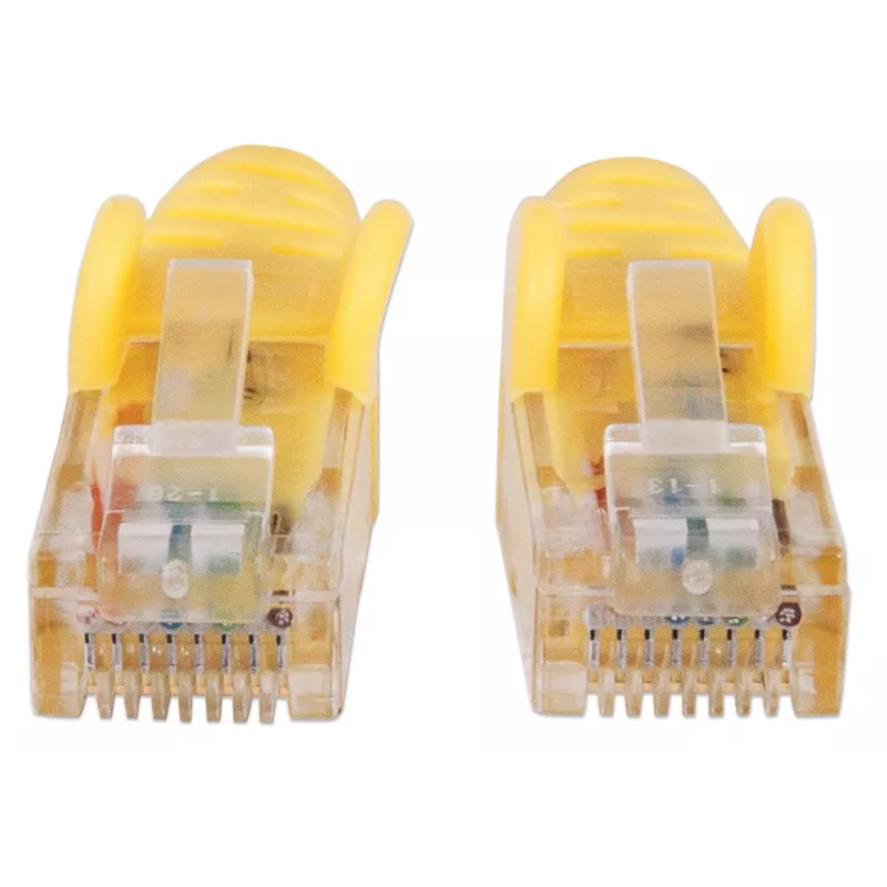 Intellinet 350556 cable de conexión de red, Cat6A, S/FTP, RJ45, 30 m, libre de halógenos, moldeado, sin pestaña, amarillo