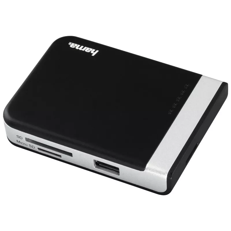 Hama 00054546 lector de tarjetas USB 3.2 Gen 1 (3.1 Gen 1) Type-A/Type-C negro, plata