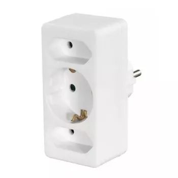 Hama 00108844 Enchufe de viaje tipo F Universal Blanco