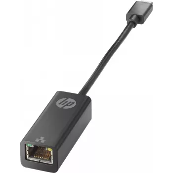 HP Adaptador USB Type-C a RJ45, USB Type-C, RJ-45, Negro, Hogar, 245 mm, 110 mm
