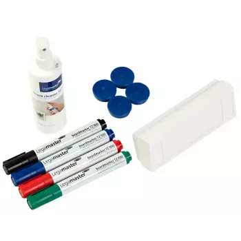 Set de accesorios para pizarras blancas Legamaster basic 10 piezas, compatible con Legamaster UNIVERSAL, multicolor, 225×45×255 mm