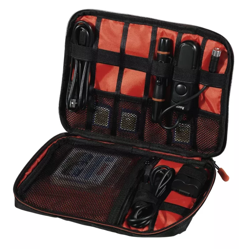Hama Fancy negro, rojo Bolsa de filtros para cámara de polipiel