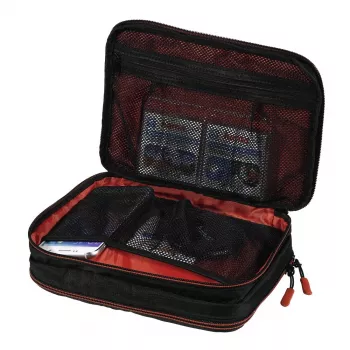 Hama Fancy negro, rojo Bolsa de filtros para cámara de polipiel