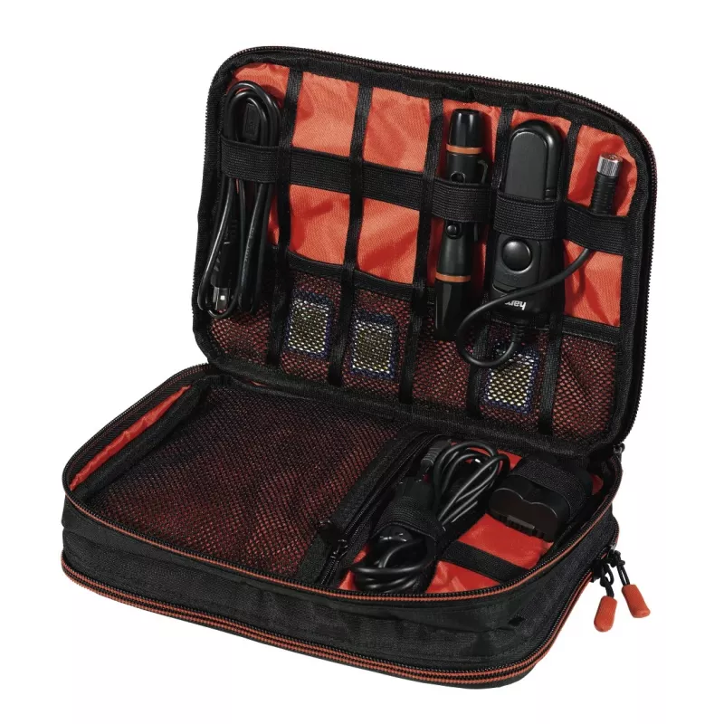 Hama Fancy negro, rojo Bolsa de filtros para cámara de polipiel