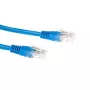 ACT azul cable de red LSZH U/UTP CAT6 de 1 metro con conectores RJ45