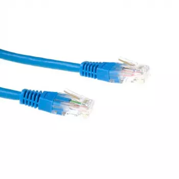 ACT azul cable de red LSZH U/UTP CAT6 de 1,5 metros con conectores RJ45