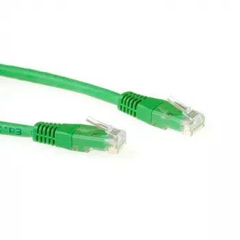 ACT verde cable de red LSZH U/UTP CAT6 de 1 metro con conectores RJ45