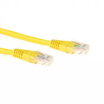 ACT amarillo cable de red LSZH U/UTP CAT6 de 7 metros con conectores RJ45