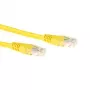 ACT amarillo cable de red LSZH U/UTP CAT6 de 10 metros con conectores RJ45