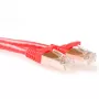 ACT Rojo 3 metros cable de red SFTP CAT6A sin lengüeta con conectores macho RJ45