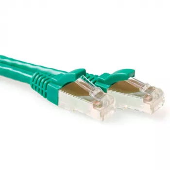 ACT Verde 3 metros cable de red SFTP CAT6A sin lengüeta con conectores macho RJ45