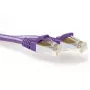 ACT Lila 1,50 m cable de red SFTP CAT6A con protección de pestaña y conectores RJ45