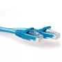 ACT Azul 0,25 metros cable de red U/UTP CAT6A con protección de pestaña y conectores RJ45