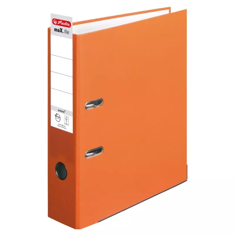 Archivador de anillas Herlitz maX.file A4 Naranja