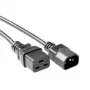 ACT Cable de alimentación C14 - C19 negro 2 m