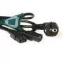 ACT Powercord Cable divisor de alimentación conexión de red conector macho CEE7/7 - 2 x C13 división en: 1,00 m