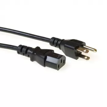 Cable de alimentación ACT Powercord conector macho USA – C13 negro 2,5 m