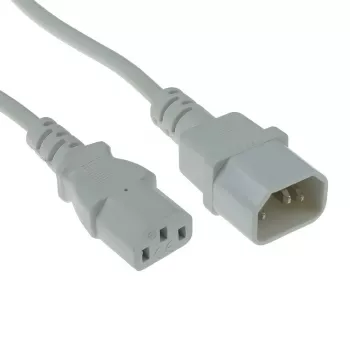 Cable de alimentación ACT Powercord C13 - C14 blanco 1,2 m