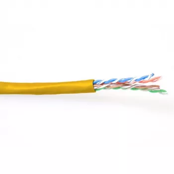 Cable de parcheo ACT CAT6 U/UTP flexible amarillo 100 m