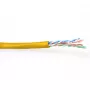 Cable de parcheo ACT CAT6 U/UTP flexible amarillo 100 m