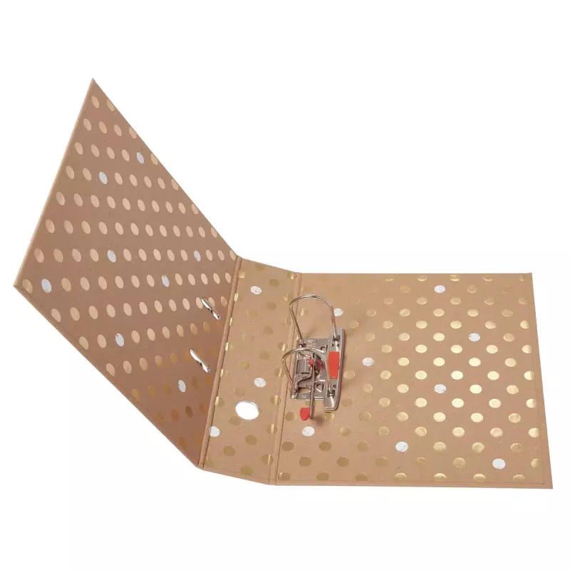 Carpeta de anillas A4 Herlitz Pure Glam dorado plateado