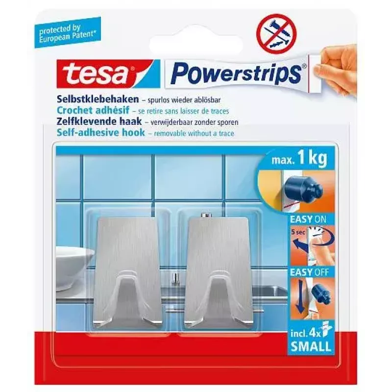 Gancho para toallas TESA 57066-00000 Metallic interior 2 uds.