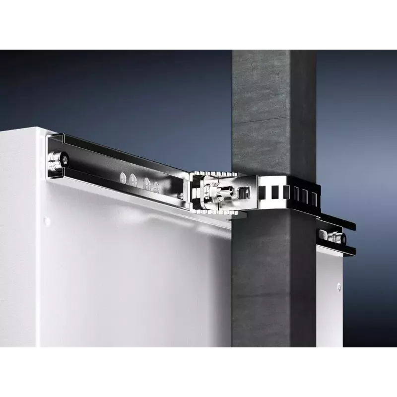 Abrazadera para rack Rittal AX 2584.100 – acero inoxidable, 1,88 kg, unidad