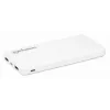 Manhattan batería externa, 10000 mAh, salida: 2x USB-A (2,1 A y 1 A), entrada: USB-C y Micro-USB (ambos 2 A), blanco, un año de garantía