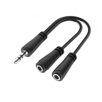 Hama 00200349 cable de audio 0,15 m 3,5 mm 2 x 3,5 mm negro