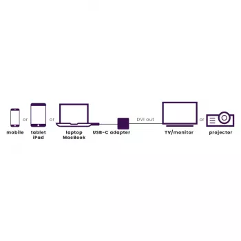 Marmitek Connect USB C to DVI - adaptador USB-C a DVI