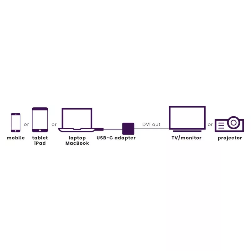 Marmitek Connect USB C to DVI - adaptador USB-C a DVI