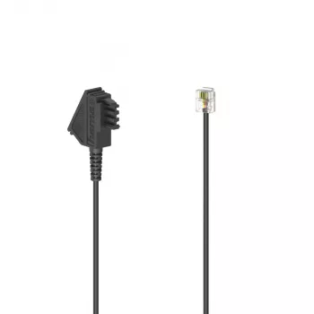 Hama 00201149 cable telefónico 15 m negro