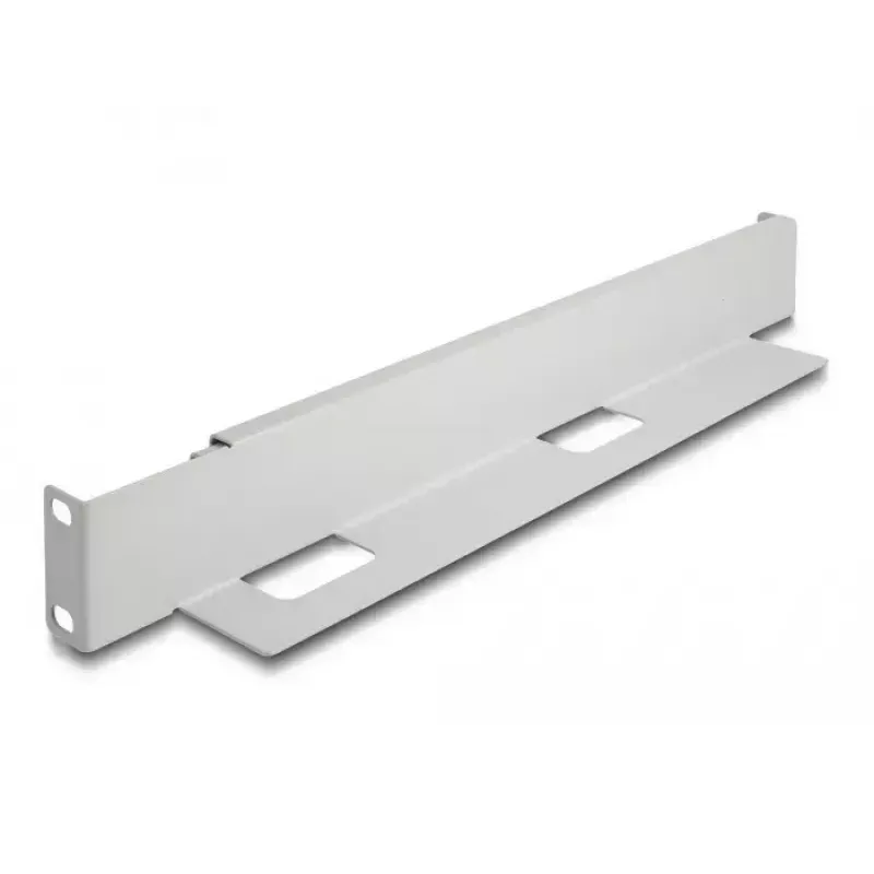 Soporte de montaje DeLOCK 19 pulgadas longitud ajustable 368-600 mm gris 2 uds.