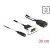 DeLOCK Easy 45 módulo DisplayPort 4K 60 Hz con alimentación DC 2,1 x 5,5 mm