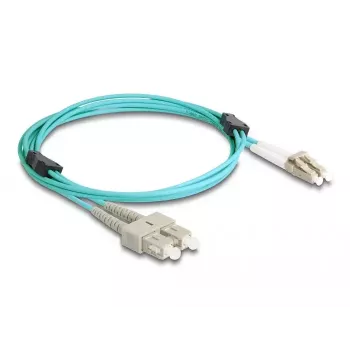 DeLOCK cable de fibra óptica LC dúplex a SC dúplex OM3 2m