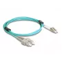 DeLOCK cable de fibra óptica LC dúplex a SC dúplex OM3 2m