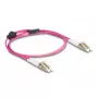 DeLOCK cable de fibra óptica LC dúplex a LC dúplex OM4 1 m