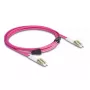 DeLOCK cable de fibra óptica LC dúplex a LC dúplex OM4 3m