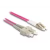 DeLOCK cable de fibra óptica LC dúplex a SC dúplex OM4 3m